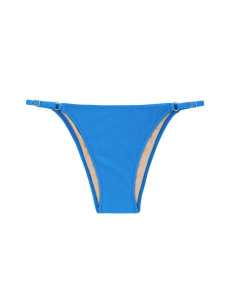 Blue Triangle Bikini Bottom With Adjustable Sides Bottom Urano Arg Fixo