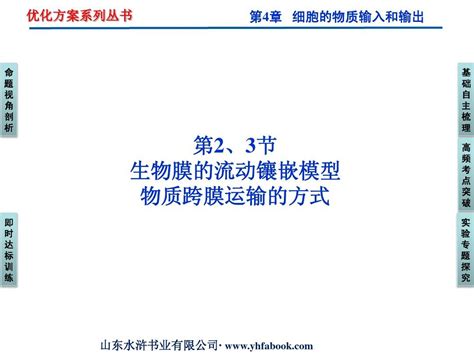 2012优化方案高三生物一轮复习课件：必修1第4章第2、3节word文档在线阅读与下载无忧文档