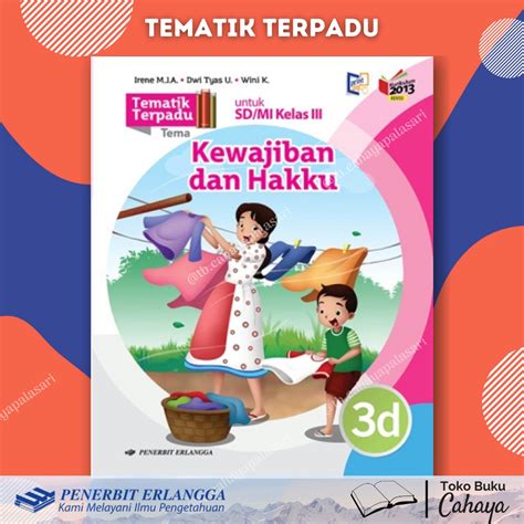 Jual TEMATIK TERPADU KELAS 3A 3B 3C 3D 3E 3F 3G 3H SD MI KURIKULUM