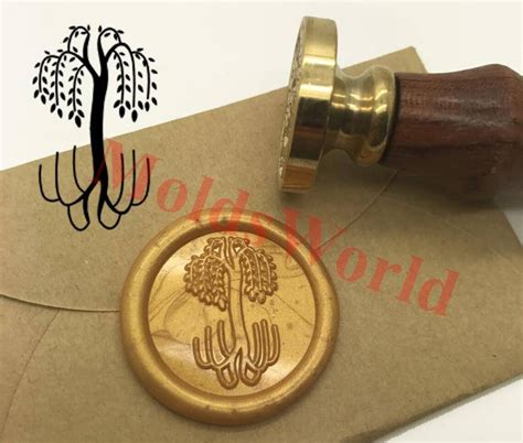 Willow Tree Wax Seal Stamp Kit Wedding Invitation Sealing Wax Etsy