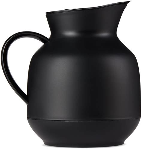 Buy STELTON Black Amphora Vacuum Tea Jug 1 L Soft Black At 38 Off