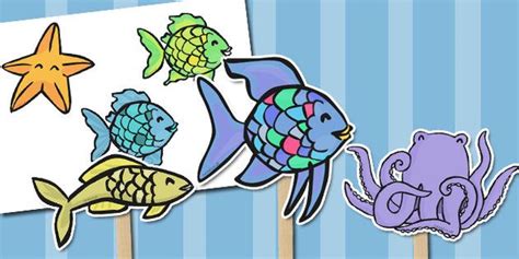 Free Printable Rainbow Fish Characters Download Free Printable Rainbow