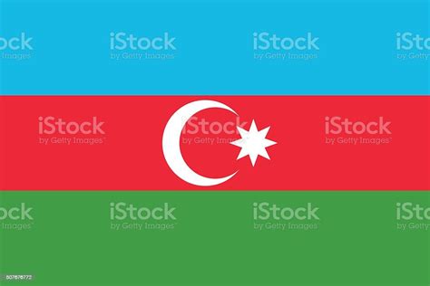 Vetores De Bandeira Do Azerbaijão E Mais Imagens De Azerbaidjão Azerbaidjão Bandeira