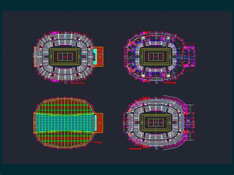 Stadium Cad Block