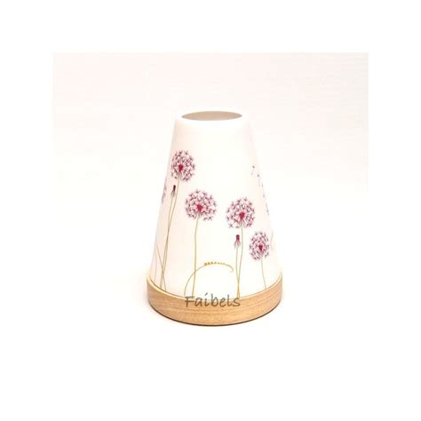 Glowing Candle Holder Vintage Style Puri Pusteblume Fuchsia