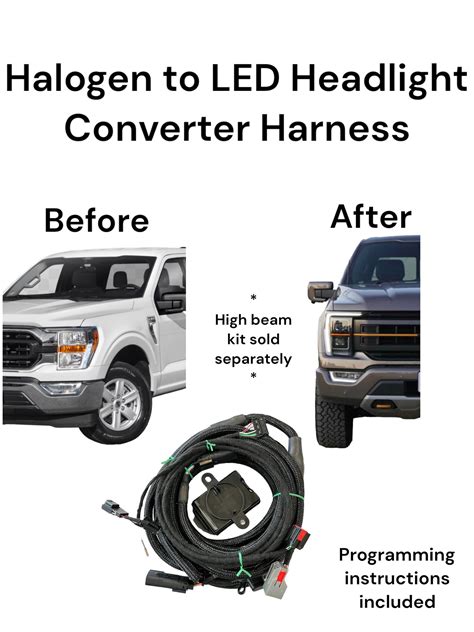 2023 Ford F-150 Halogen Headlight to LED Projector Headlight Harness C – REDLINE E-STORE