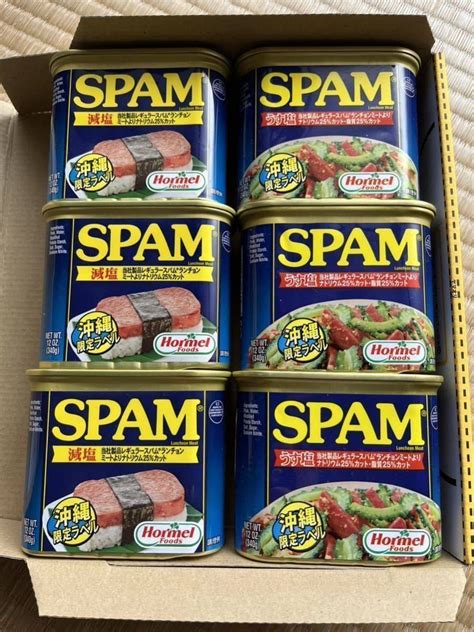 Yahooオークション 【未開封】spam スパム ポーク うす塩 減塩 6缶