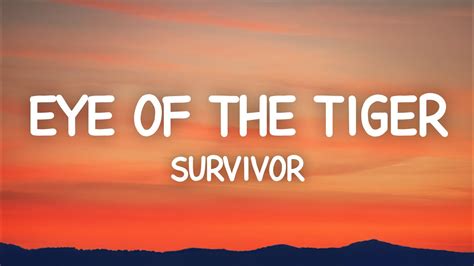 Eye Of The Tiger Survivor Lyrics Youtube