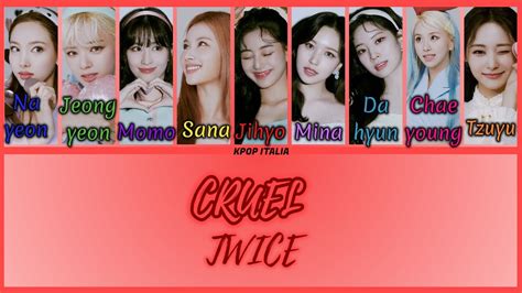 TWICE CRUEL Color Coded Sub Ita YouTube