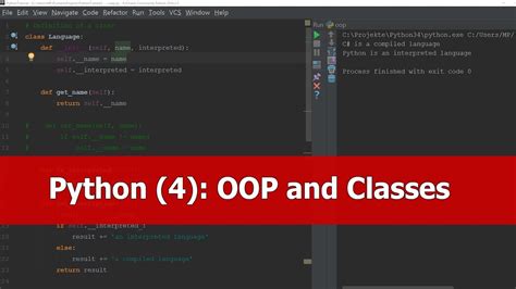 Python Tutorial Oop Classes Youtube