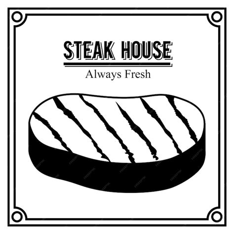 Premium Vector Steak House Concept With Meat Design