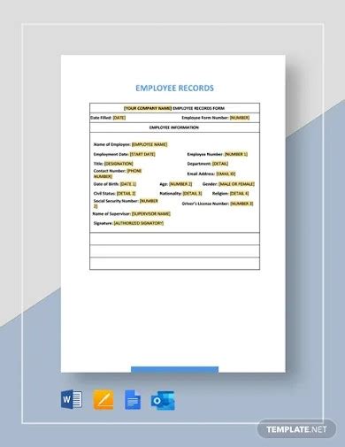 Employee Record 10 Examples Format How To Create Pdf