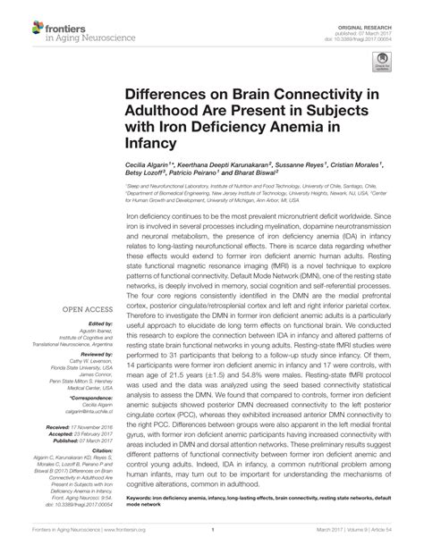 PDF Differences On Brain Connectivity In Adulthood Are Present In