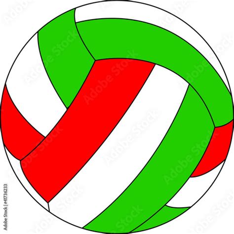 Pallone Da Pallavolo Italia Acquista Questa Illustrazione Stock Ed