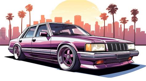 Gta Car Art Audi With Californian Lowrider Design | Premium AI-generated image