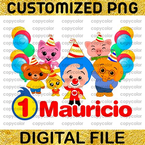 Customized Plim Plim The Clown Birthday Plim Plim Birthday Png Plim