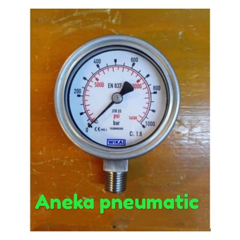 Jual Wika Pressure Gauge Range Bar Nd Scale Psi Wika