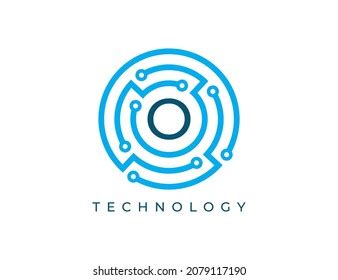 Technology Symbol Abstract Logo Illustrator Vector Stock Vector