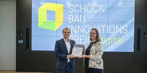 Masterstudent der OTH Regensburg mit Schöck Bau Innovationspreis