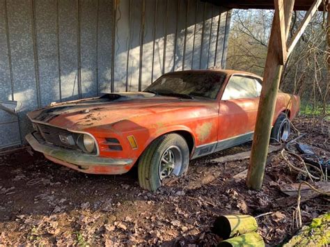 Parked In 1985 1970 Ford Mustang Mach 1 Barn Finds