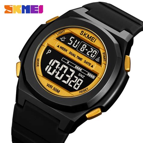 SKMEI 2022 NEW Outdoor Sport Electronic Watch 50 Meters Waterproof Swim