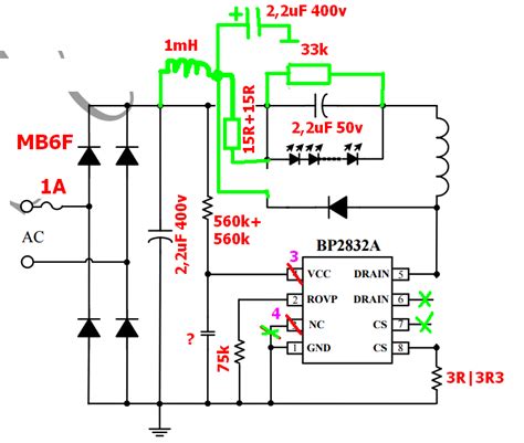 Led Bulb Circuit Diagram 230v