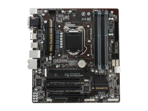 GIGABYTE GA B85M D3H LGA 1150 Micro ATX Intel Motherboard Newegg