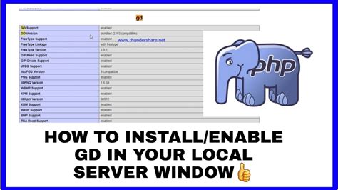 How To Install GD In Local Window Server PHP Version 8 0 2021 PHP