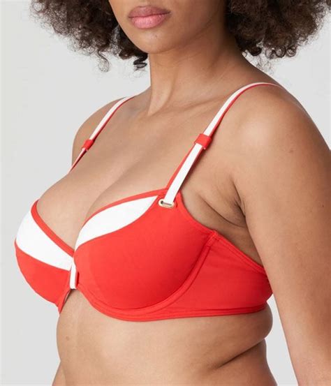 Sujetador Bikini Con Aros Rojo Istres Primadonna Swim