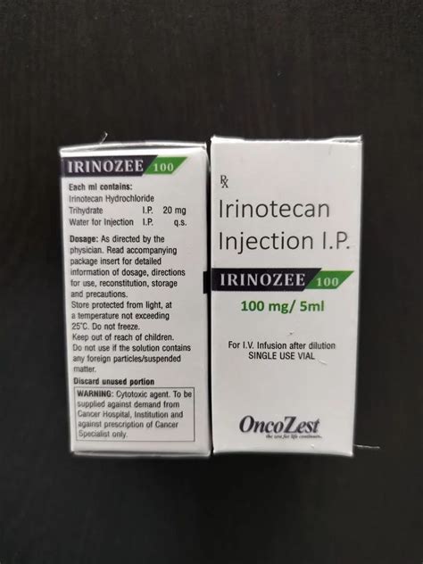 Irinozee Irinotecan 100mg 5ml At Rs 599 Vial Irinotecan Hydrochloride