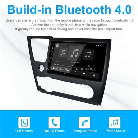 Bbzl Multimedia Head Unit For Honda Civic Double Din Audio