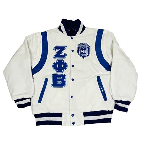 Wool Royal White Zeta Letterman Jacket Jackets Masters