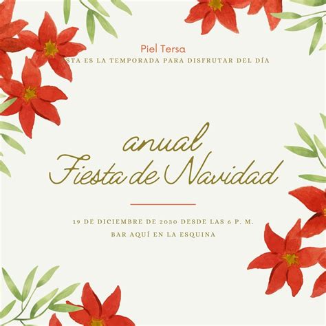 Plantillas Para Invitaciones Navideñas Gratis Canva