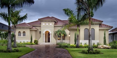 Sater Design Collections 6964 Barletta Home Plan Mediterranean