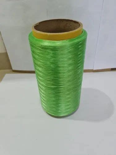 Flat Green Polypropylene Multifilament Yarn For Textile Industry