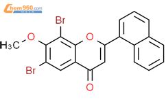 6 8 dibromo 7 methoxy 2 naphthalen 1 ylchromen 4 one 61595 27 5 深圳爱拓化学