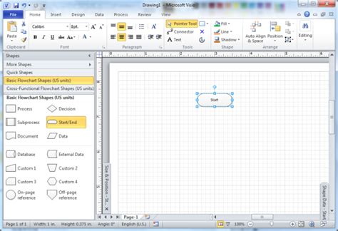 Visio Creating Basic Flow Charts Codesteps