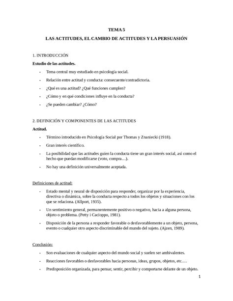 Tema 5 Psicologia Social Del Turismo Apuntes De Psicología Social