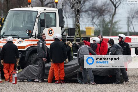 The Sauber C Of Esteban Gutierrez Mex Sauber Is Recovered Formula