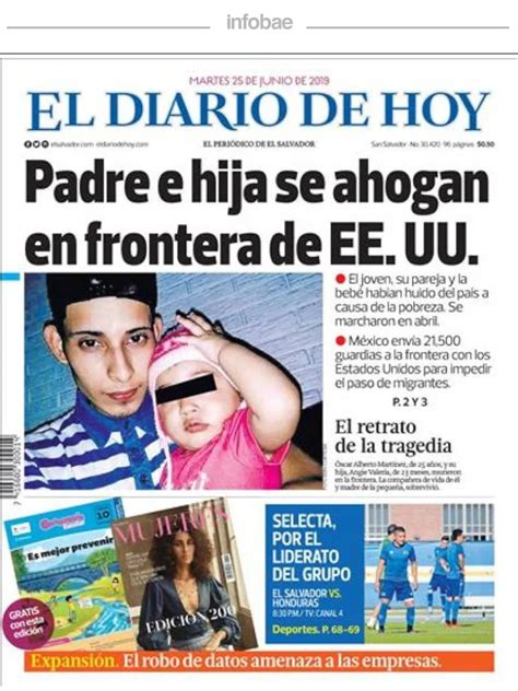 El Diario De Hoy El Salvador 25 De Junio De 2019 Infobae