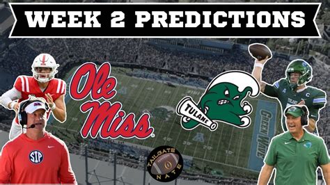 Ole Miss Vs Tulane Game Prediction 2023 College Football Week 2 YouTube