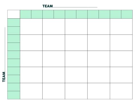 Printable Square Football Pool Grid Printable Jd