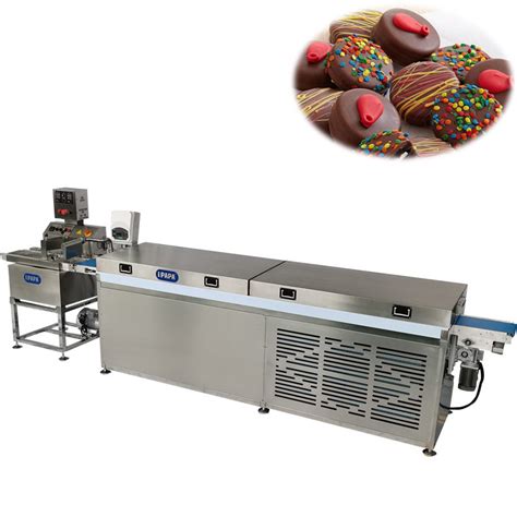 Chocolate Enrober And Cooling Tunnel For Wafer Dates