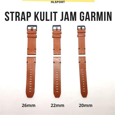 Jual Tali Jam Garmin Kulit Asli Strap Quick Connect Ukuran 20 22 26 Mm