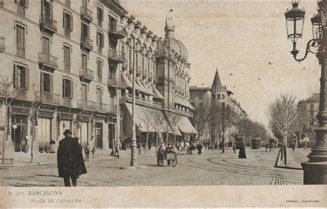 Barcelona Espagne Barcelona Plaza De Cataluna Carte Postale