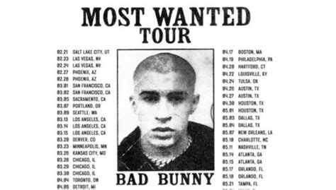 Bad Bunny Anuncia Su Nueva Gira 2024 Most Wanted Tour”