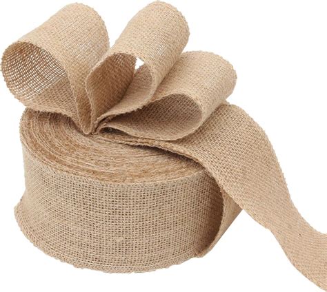 Amazon 3 Inch Burlap Ribbon 21 Yards Natural Colored Burlap Fabric