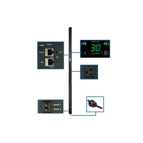 Tripp Lite Pdu Monitoreable Monof Sico De Kw Con Interfaz De