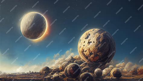 Premium Photo | Destruction of planets concept art illustration ...