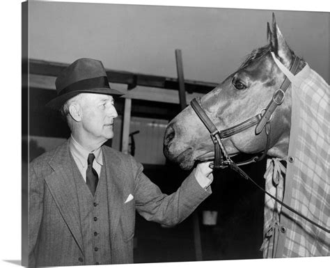 Charles Howard admiring his horse Seabiscuit, March 5, 1940 | Great Big ...